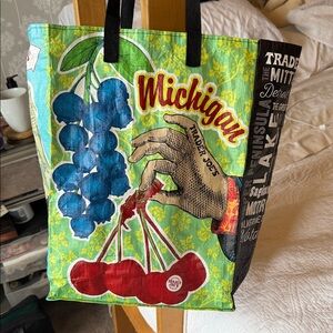 Trader Joe Michigan recyclable shopping tote.